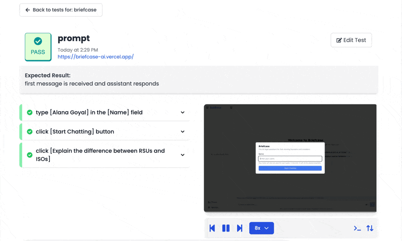 Creating a test flow in Spur
